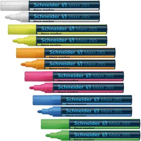 Kriedový popisovač „Maxx 265“, 2–3 mm, tekutý, SCHNEIDER